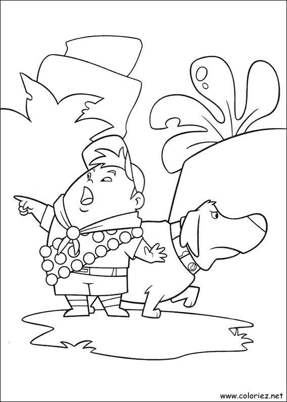 Coloriage de Là-haut à imprimer