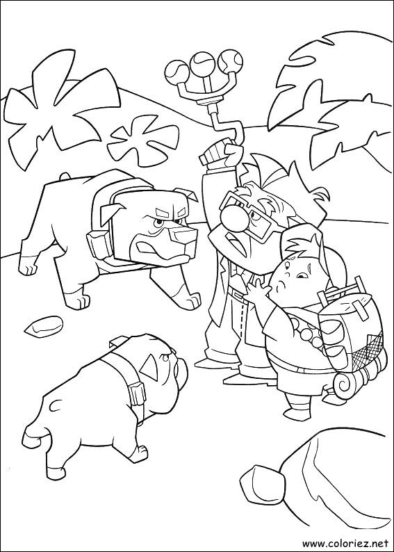 Coloriage de Là-haut à imprimer