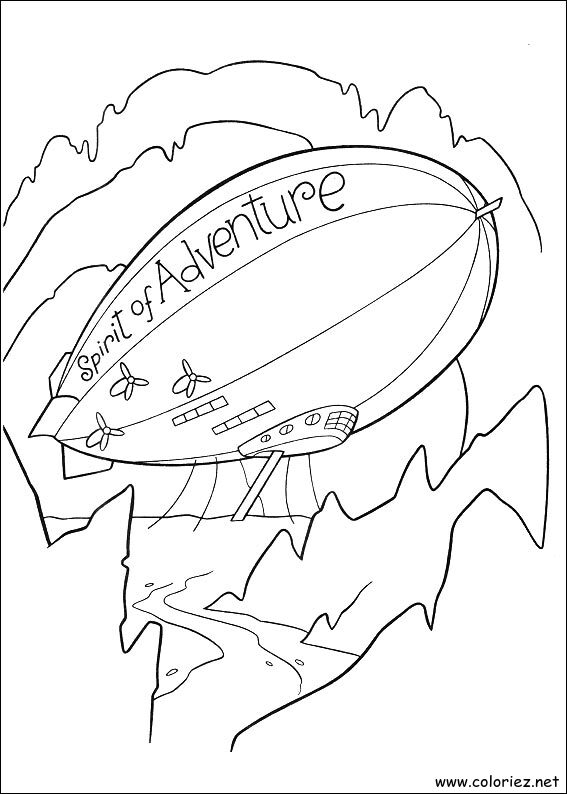 Coloriage de Là-haut à imprimer