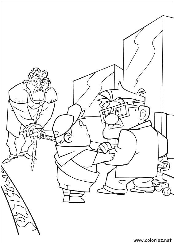 Coloriage de Là-haut à imprimer