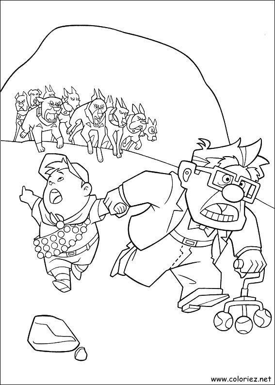 Coloriage de Là-haut à imprimer