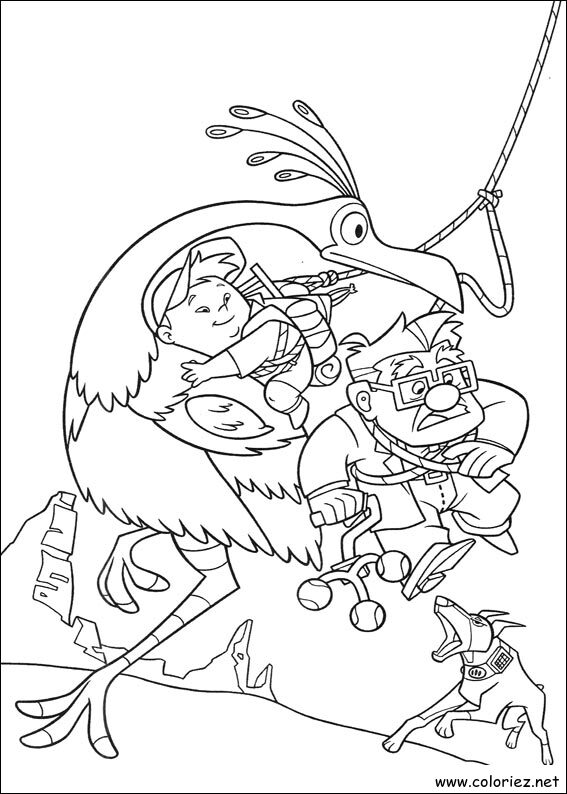 Coloriage de Là-haut à imprimer