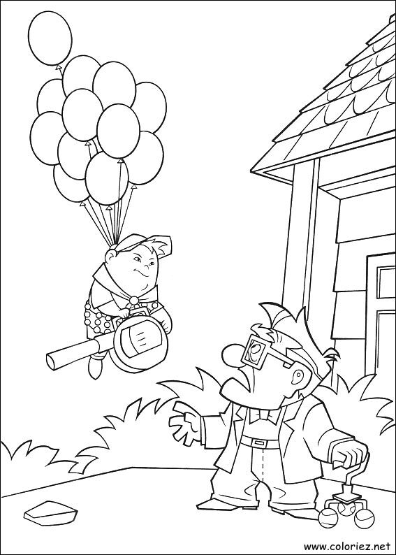 Coloriage de Là-haut à imprimer
