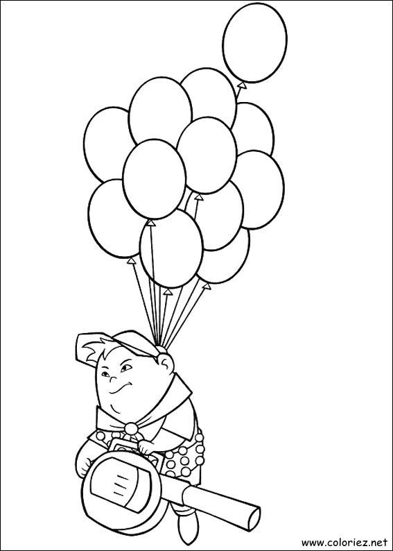 Coloriage de Là-haut à imprimer