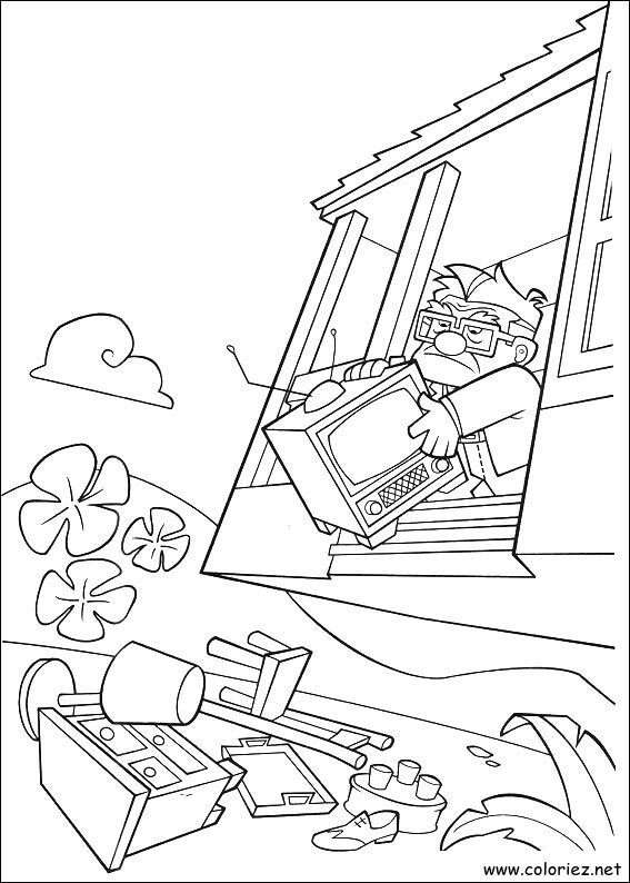 Coloriage de Là-haut à imprimer