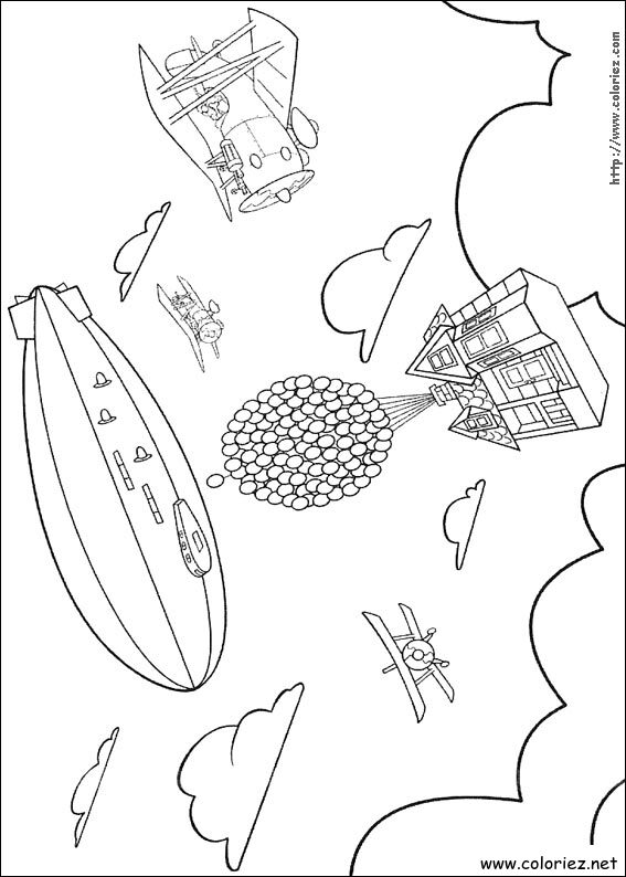 Coloriage de Là-haut à imprimer
