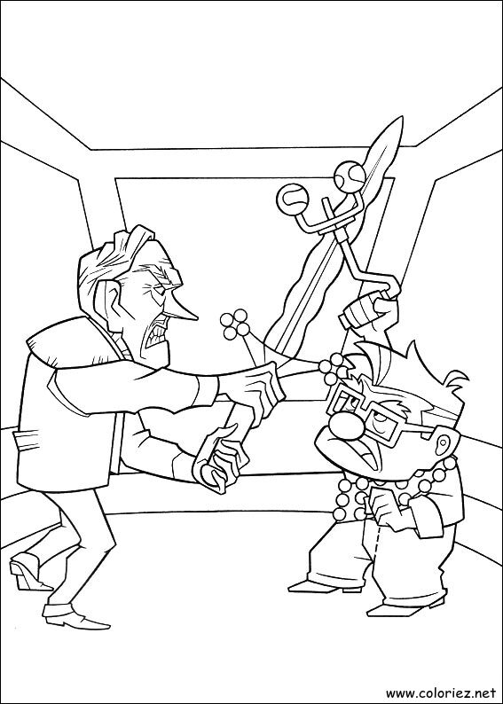 Coloriage de Là-haut à imprimer