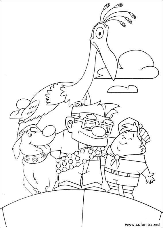 Coloriage de Là-haut à imprimer