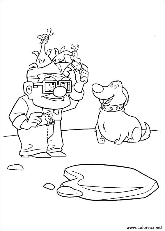 Coloriage de Là-haut à imprimer