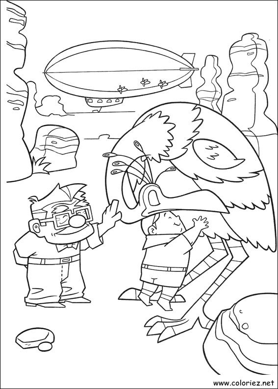 Coloriage de Là-haut à imprimer