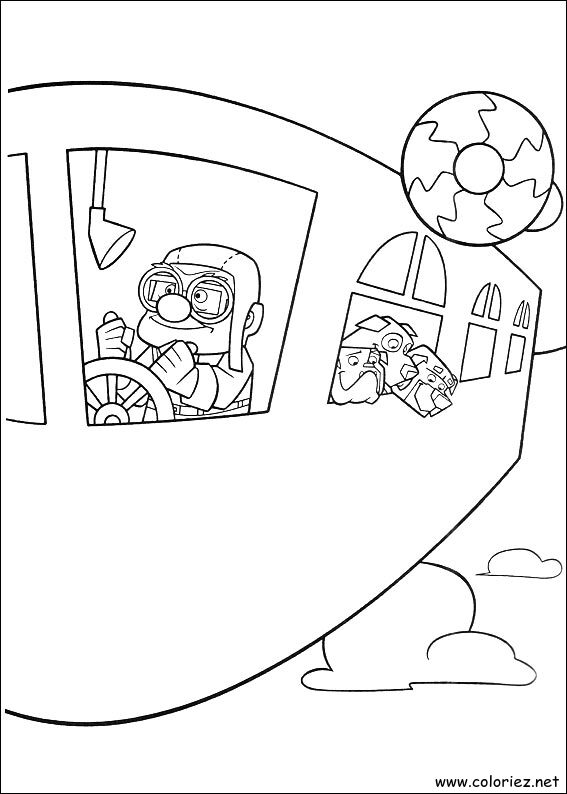 Coloriage de Là-haut à imprimer