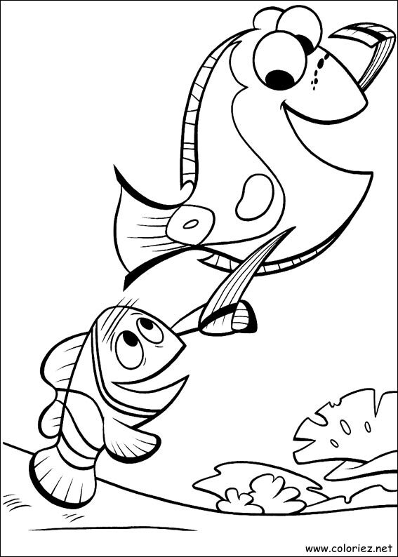 Coloriage de Le monde de Nemo à imprimer