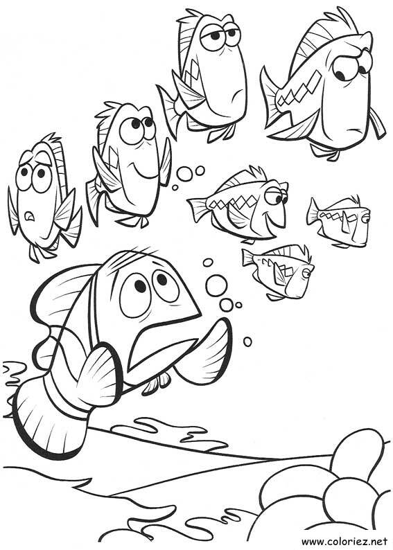 Coloriage de Le monde de Nemo à imprimer