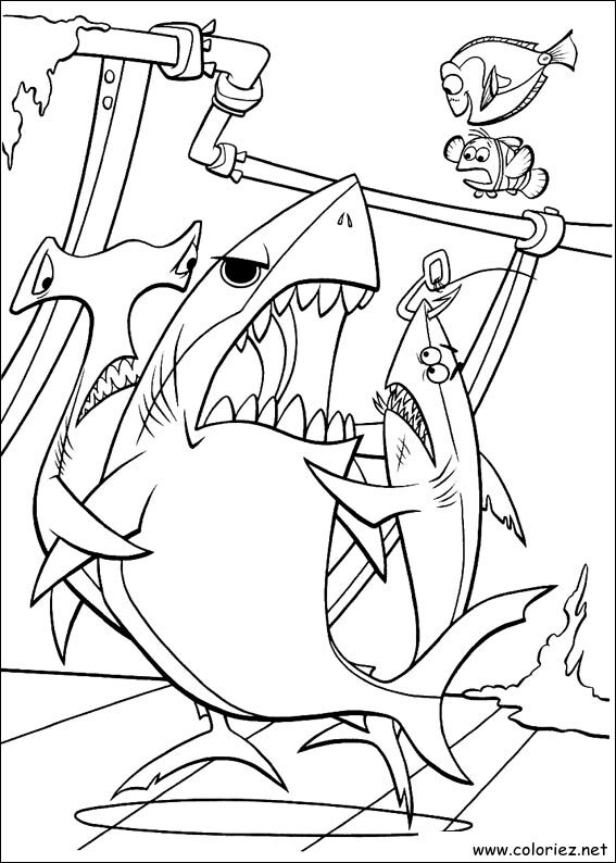 Coloriage de Le monde de Nemo à imprimer