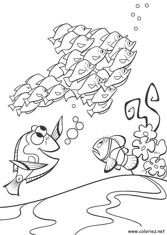 Coloriage de Le monde de Nemo à imprimer