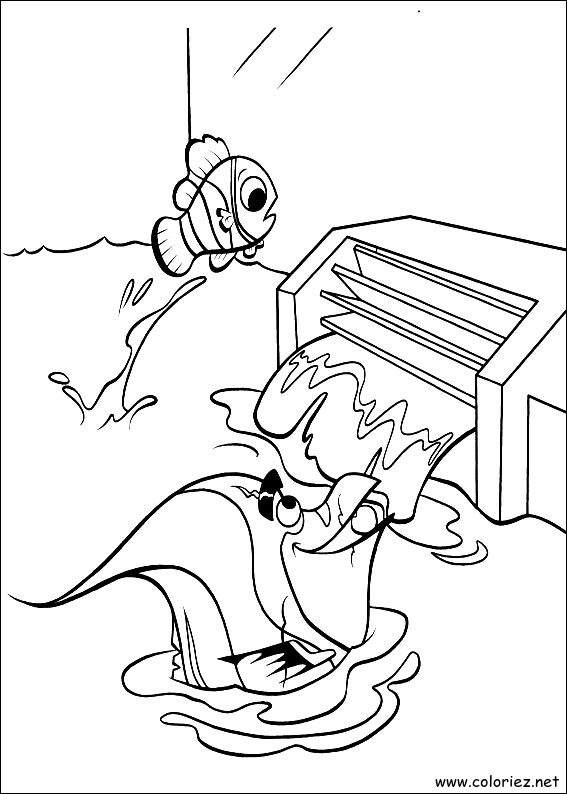 Coloriage de Le monde de Nemo à imprimer