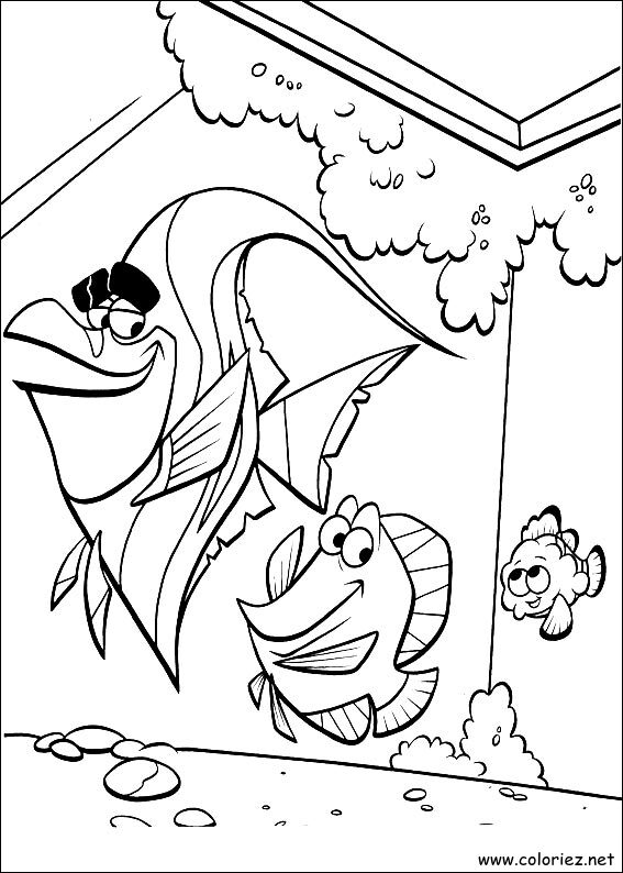 Coloriage de Le monde de Nemo à imprimer
