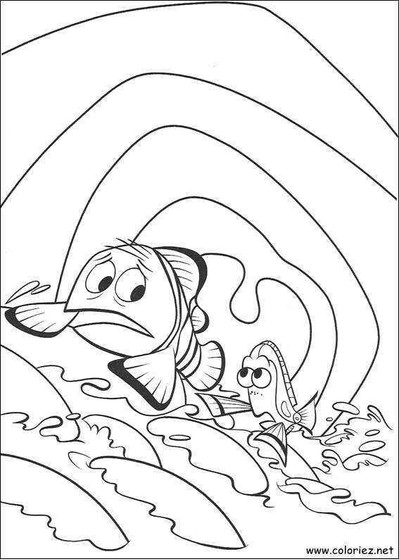 Coloriage de Le monde de Nemo à imprimer