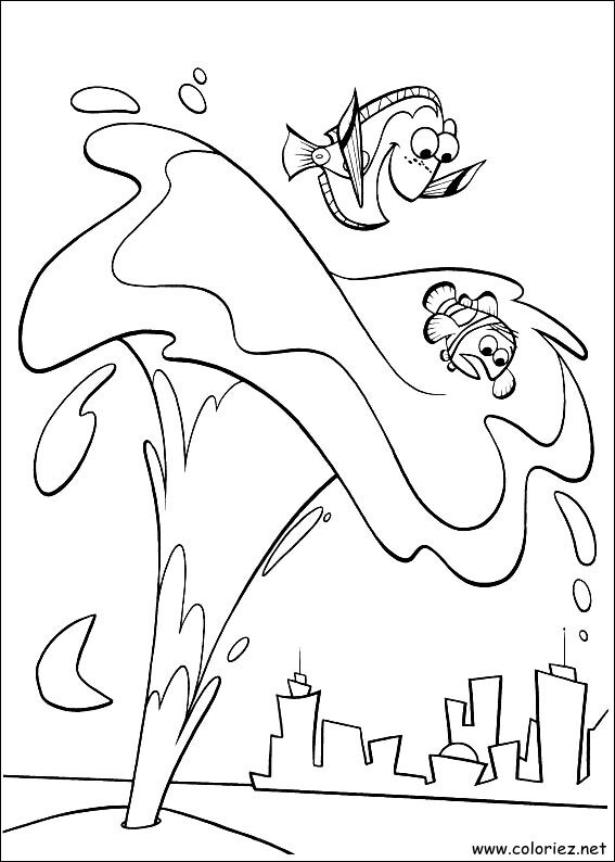 Coloriage de Le monde de Nemo à imprimer