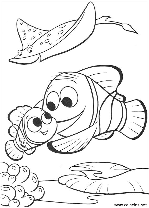Coloriage de Le monde de Nemo à imprimer
