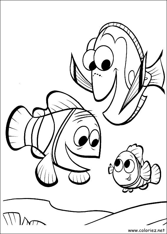 Coloriage de Le monde de Nemo à imprimer