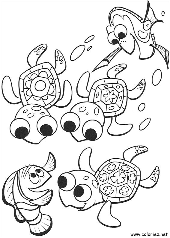 Coloriage de Le monde de Nemo à imprimer