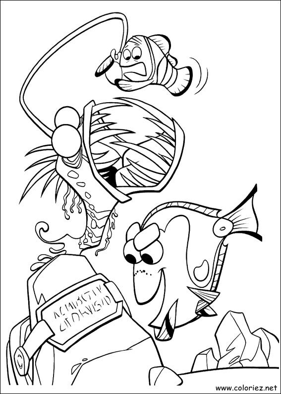 Coloriage de Le monde de Nemo à imprimer