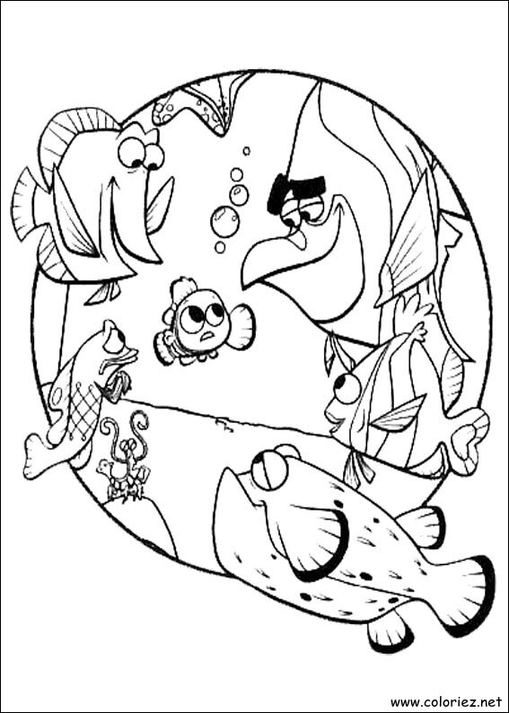 Coloriage de Le monde de Nemo à imprimer