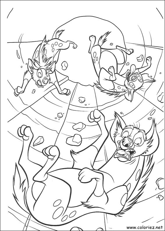 Coloriage de Le roi lion à imprimer !