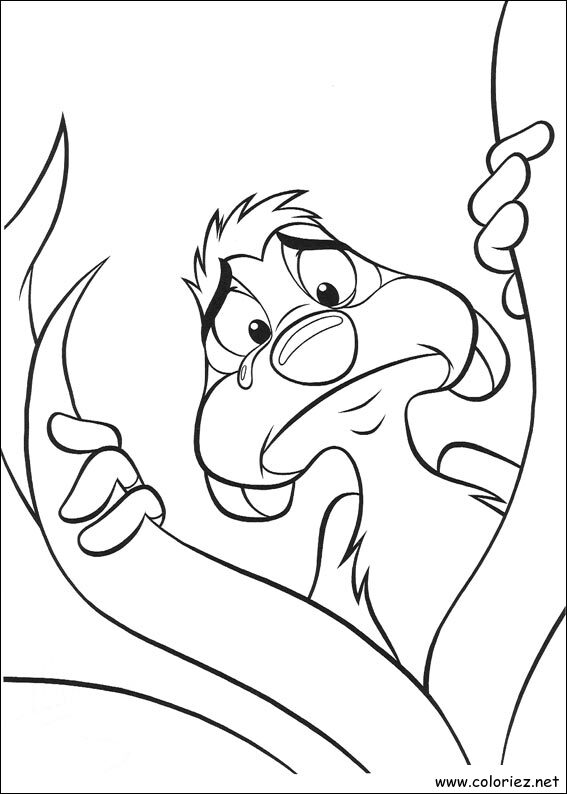 Coloriage de Le roi lion à imprimer !