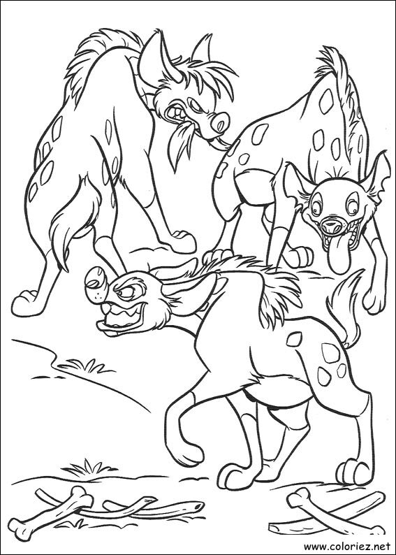 Coloriage de Le roi lion à imprimer !