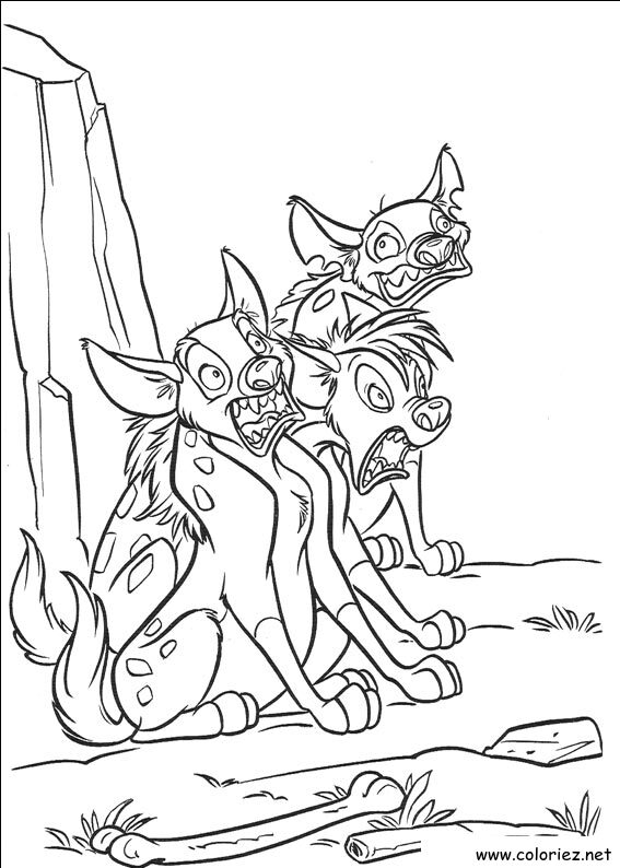 Coloriage de Le roi lion à imprimer !