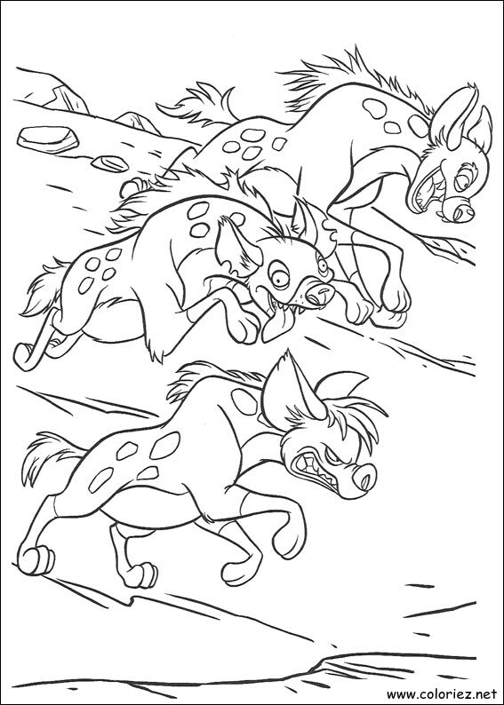 Coloriage de Le roi lion à imprimer !