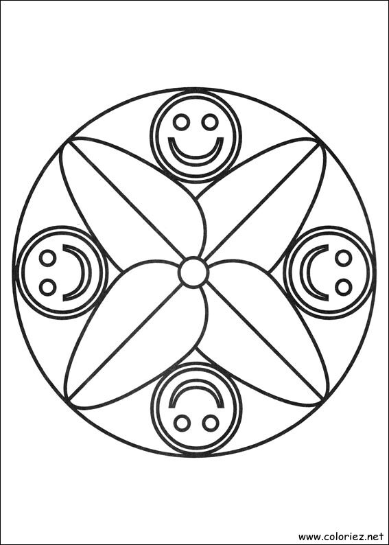 Coloriage de Mandala à imprimer