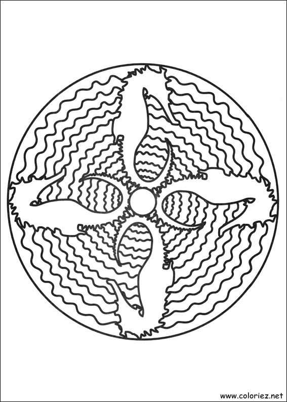Coloriage de Mandala à imprimer