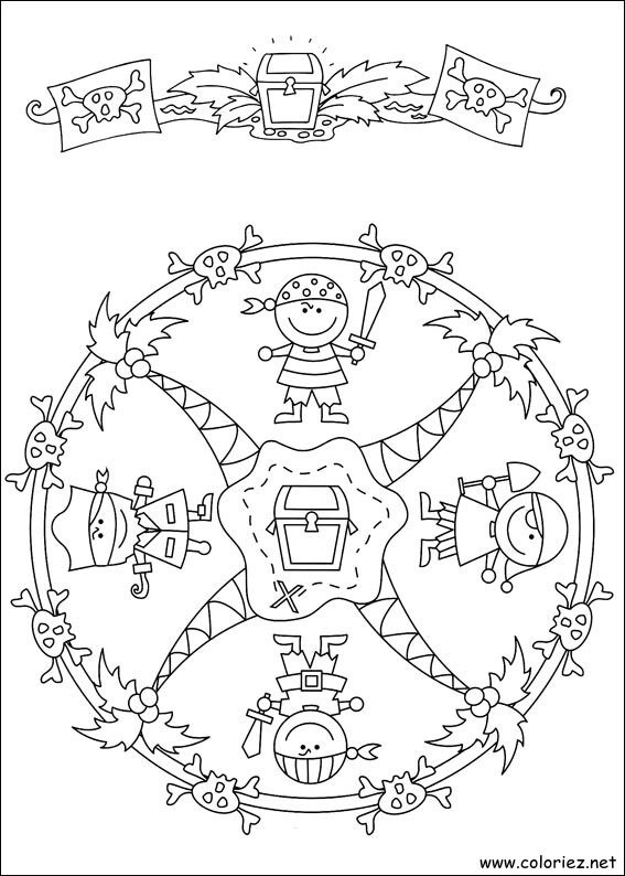 Coloriage de Mandala à imprimer