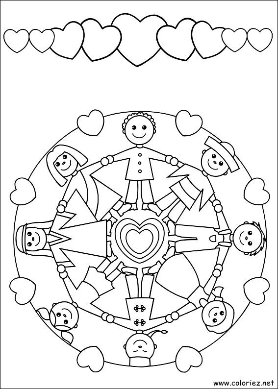Coloriage de Mandala à imprimer