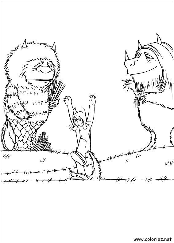 Coloriage de Max et les maximonstres à imprimer