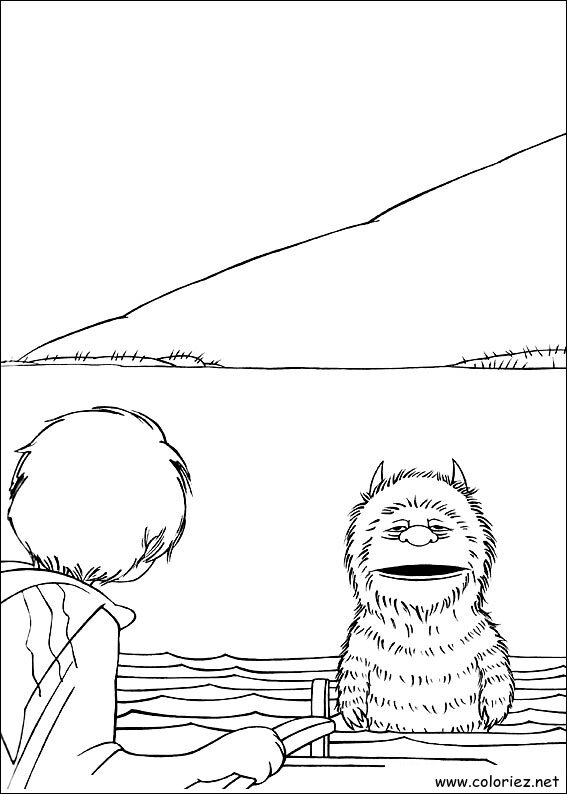 Coloriage de Max et les maximonstres à imprimer