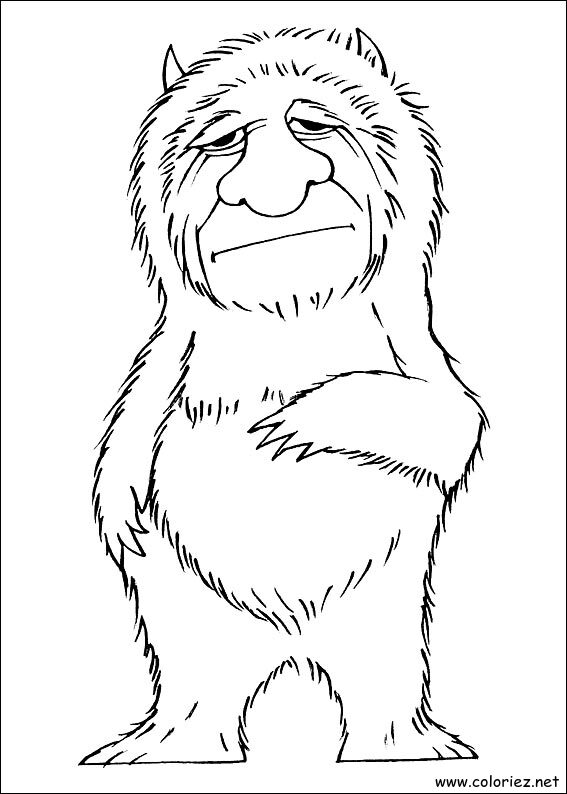 Coloriage de Max et les maximonstres à imprimer