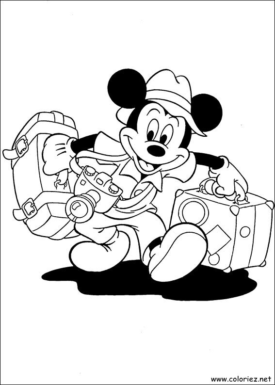 Coloriage de Mickey à imprimer !