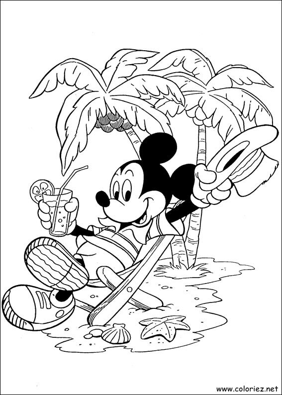 Coloriage de Mickey à imprimer !