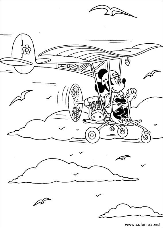 Coloriage de Mickey à imprimer !