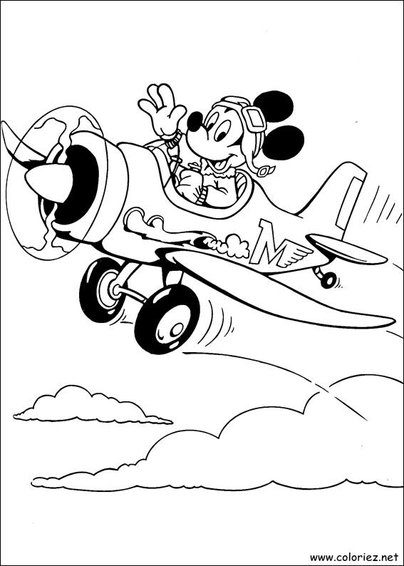 Coloriage de Mickey à imprimer !
