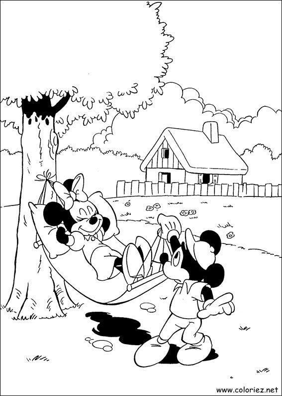 Coloriage de Mickey à imprimer !