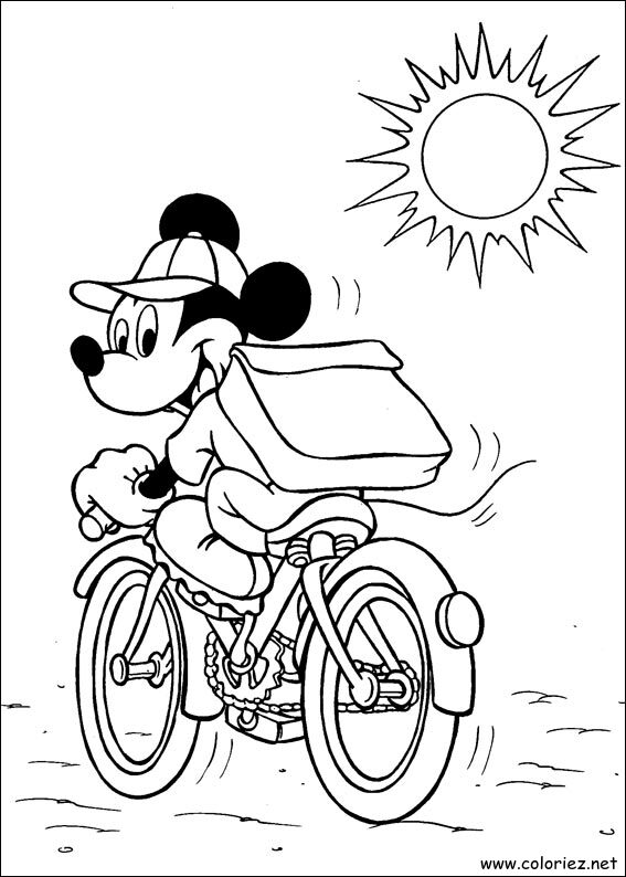 Coloriage de Mickey à imprimer !