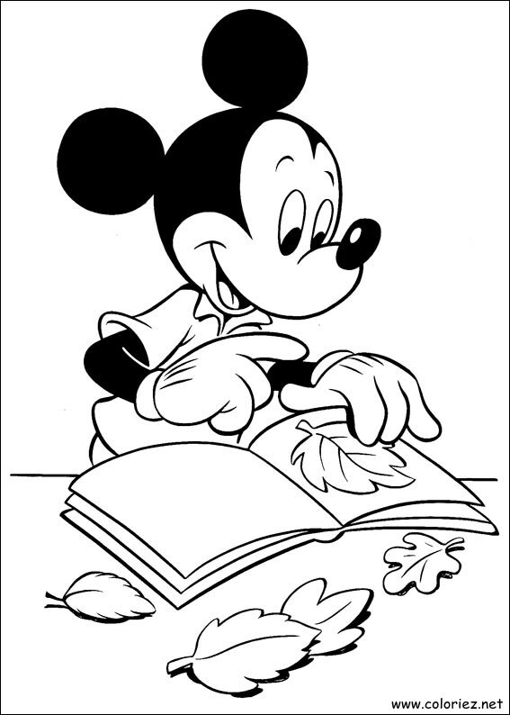 Coloriage de Mickey à imprimer !