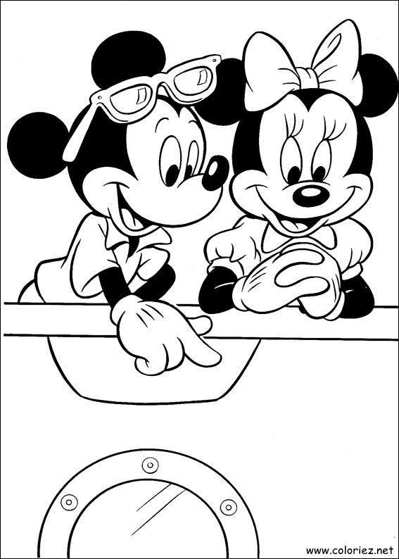 Coloriage de Mickey à imprimer !