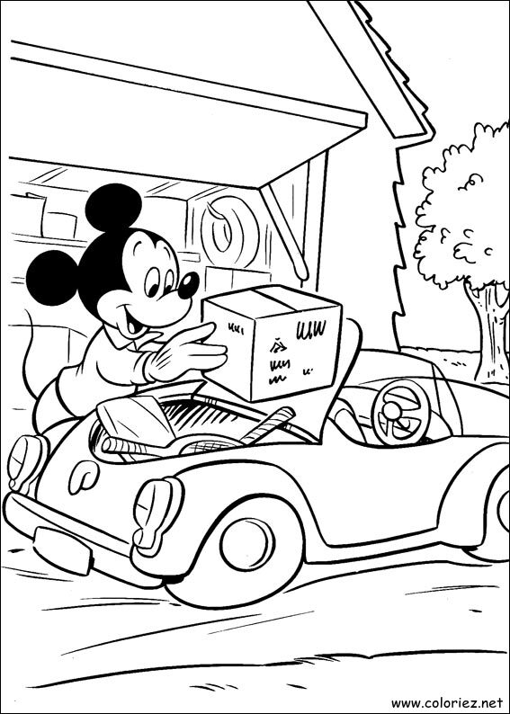 Coloriage de Mickey à imprimer !