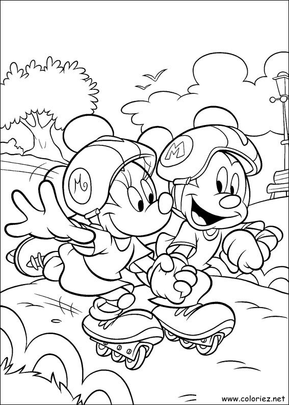 Coloriage de Mickey à imprimer !